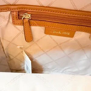 Michael Kors Valerie Medium Backpack PVC Leather MK Signature Brown Michael Kors Valerie MD MK Signature Backpack Bag +  main image 3